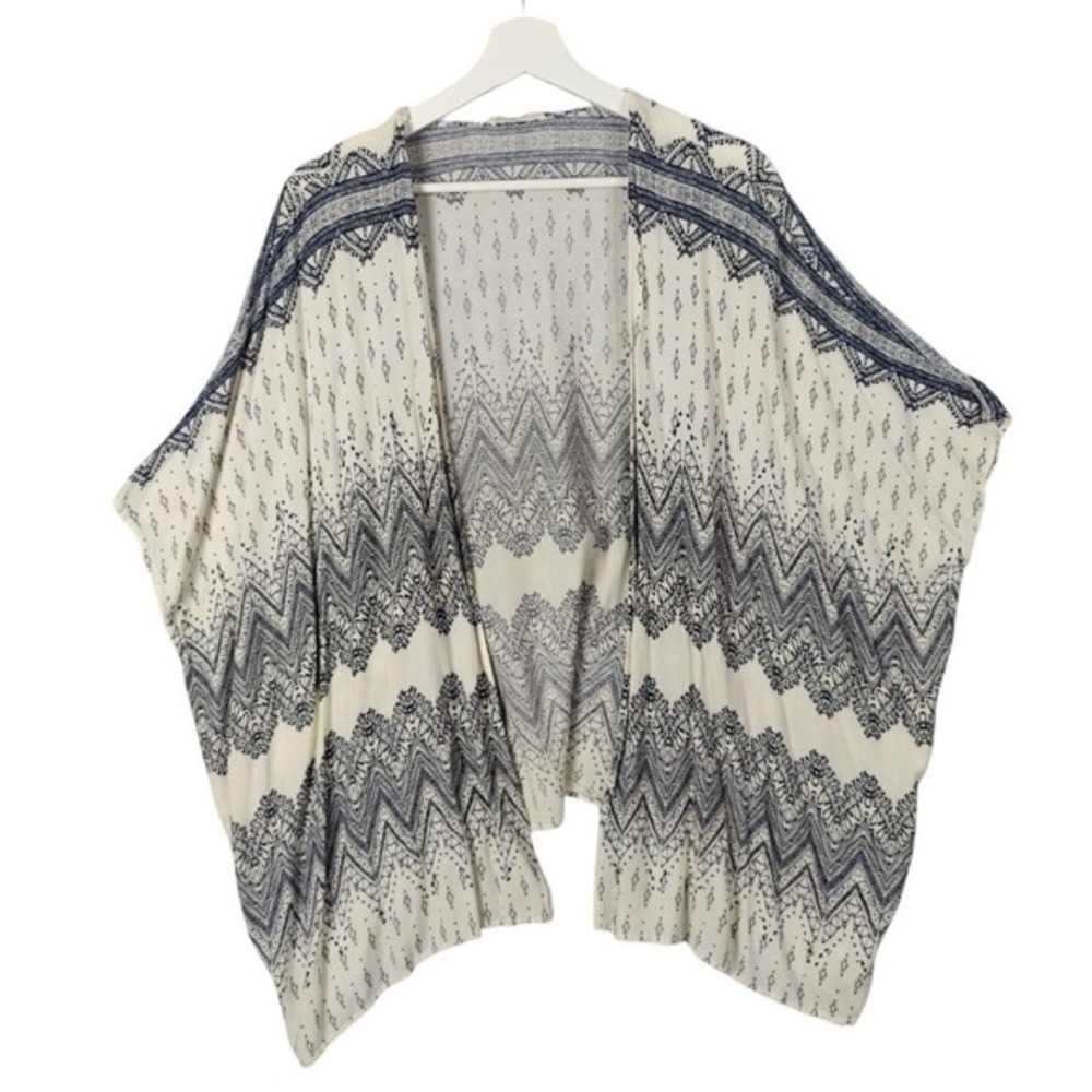 Altard State Womens Coastal Preppy Festival Ethnic Kimono Open Front Cardigan OS